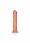 Zakrzywiony penis dildo na przyssawce  bez jajek 17,8 cm