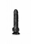 JAK PRAWDZIWY PENIS DILDO NA PRZYSSAWCE CZARNY 20 CM