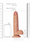 Naturalny penis na mocnej przyssawce dildo  20,5 cm
