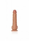 L Realistyczne dildo  z jądrami na przyssawce  23 cm