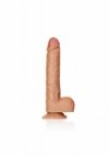 XL Realistyczne dildo  z jądrami na przyssawce 25,5 cm