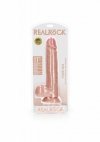 XXL Realistyczne dildo  z jądrami na przyssawce 28 cm