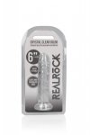 Realistyczne transparentne dildo na przyssawce  14,5 cm