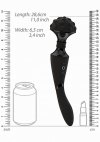 Stylowy wibrator wand masażer łechtaczki czarny Shiatsu