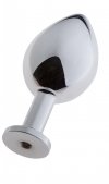 Klasyczny aluminiowy korek analny wtyczka plug z odpinaną przyssawką