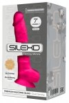 Różowe realistyczne dildo penis z jądrami przyssawka 17,8 cm
