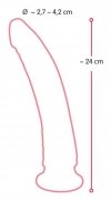 Realistyczne zakrzywione dildo z przyssawką 24 cm