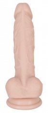 Naturalne żylaste dildo z przyssawką 18 cm