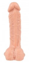 Realistyczny penis z jądrami na przyssawce 20 cm 