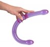 Długie giętkie dwustronne dildo dla lesbijek 44 cm