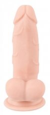 Elastyczne realistyczne dildo penis z przyssawką 17 cm