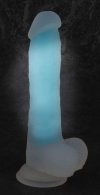 Dildo żelowe świecące w ciemności 20 cm