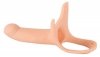 Nakładka na penisa strap on dildo sztuczny długi penis + 6 cm