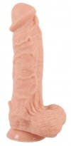 Realistyczne dildo gigant z jądrami na przyssawce gruby 33 cm