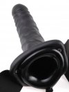 Realistyczna czarna proteza penisa strap on dildo sztuczny penis 20 cm