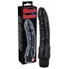 Wibrujące zakrzywione dildo czarne 22 cm