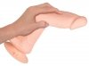 Realistyczne wibrujące dildo na przyssawce z pilotem 28,8 cm