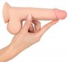 Dildo sztuczny penis z dużymi jądrami przyssawka 19 cm