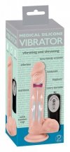 Naturalny wibrator posuwisty na przyssawce 21 cm