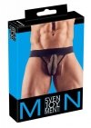 Jockstrapy męskie z siateczki prześwitujące czarne Men´s Jock L