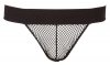 Jockstrapy męskie z siateczki prześwitujące czarne Men´s Jock L