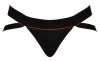 Męskie majtki jockstrapy odkryte pośladki Men's jock czarne M