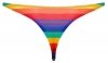 Męskie stringi kolorowe tęczowe Men Thong Rainbow M