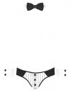 Męskie jockstrapy majtki odkryte pośladki + mankiety kelner Men's jock briefs XL