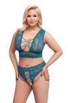 Seksowny paski komplet bielizny Cottelli XL