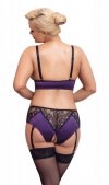 Fioletowy komplet sexy bielizny Cottelli 4XL
