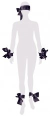 5-częściowy zestaw wiązań satynowych Bad Kitty Satin Set