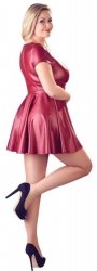 BORDOWA ROZKLOSZOWANA SUKIENKA BDSM COTTELLI 4XL