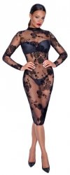 Dress flock print L
