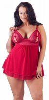 Czerwona sexy koszulka babydoll Cottelli L