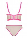 Obsessive Nudelia top i figi różowe  S/M