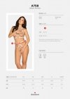 Obsessive A758 uprząż biała  S/M/L
