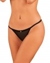 Celia Noir crotchless thong  M/L