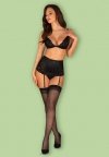 Obsessive Blanita komplet 3-częściowy czarny  S/M