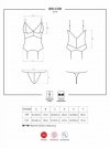 Obsessive 810-COR-1 gorset i stringi czarny L/XL