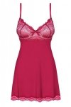 Obsessive koszulka nocna Rosalyne babydoll i stringi czerwona  S/M