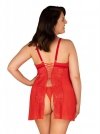 Obsessive Blossmina koszulka i stringi  4XL/5XL