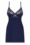 Obsessive koszulka nocna Drimera babydoll i stringi niebieska  S/M
