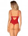 Ingridia czerwone body otwarte z dziurką XL/2XL