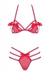 Obsessive Giftella komplet 2-częściowy czerwony  S/M