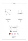 Obsessive Giftella komplet 2-częściowy czerwony  S/M