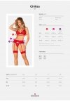 Obsessive Chilisa czerwony komplet 3-częściowy  M/L
