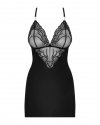 Bielizna-828-CHE-1 koszulka i stringi  S/M