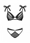 Obsessive Obsessivia komplet 2-częściowy czarny  S/M