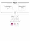 Bielizna 828-THC-1 stringi otwarte  S/M