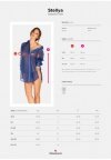 Obsessive koszulka nocna Stellya babydoll niebieska XL/XXL